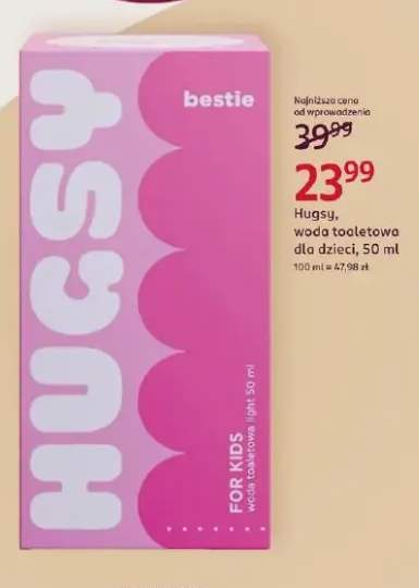 Woda toaletowa dla dzieci Hugsy