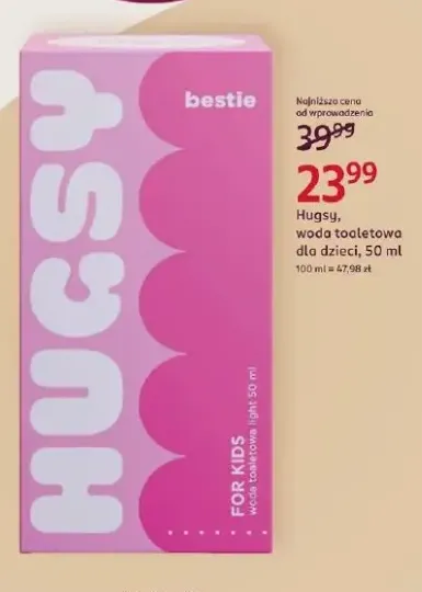 Woda toaletowa dla dzieci Hugsy
