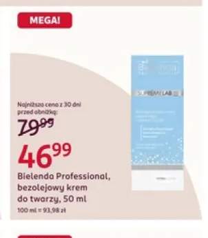 Bezolejowy krem do twarzy Bielenda Professional