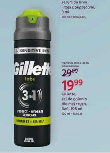 Żel do golenia dla mężczyzn 3w1 Gillette