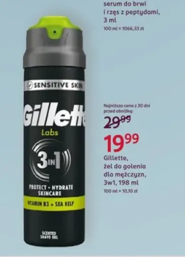 Żel do golenia dla mężczyzn 3w1 Gillette