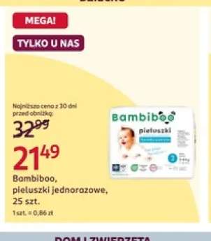 Pieluszki jednorazowe Bambiboo